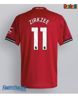 Manchester United Joshua Zirkzee #11 Tricou Fotbal Replică 2025-26 Barbati Acasa